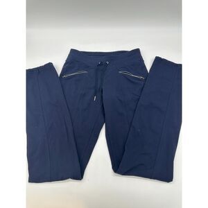 Athleta Pants Active Wear Bottoms Sz XST Jogger w/ Pockets Mid Rise Navy 